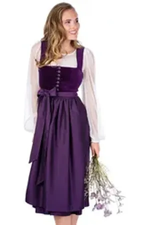 MARJO Dirndl Samt Dirndl 2tlg. - NUSSDORF - brombeer 34