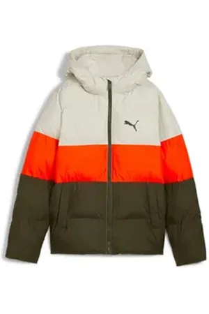 PUMA Winterjacke Kinder Steppjacke Poly Hooded Puffer Jacket 626502 grün 152