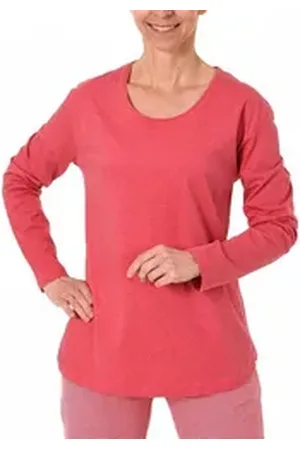 Normann Relaxanzug Damen Shirt Oberteil - langarm Mix & Match – 171 219 902 rot 48/50