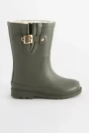 Next Gummistiefel mit Schnalle und warmem Futter Gummistiefel (1-tlg) grün 29 EU