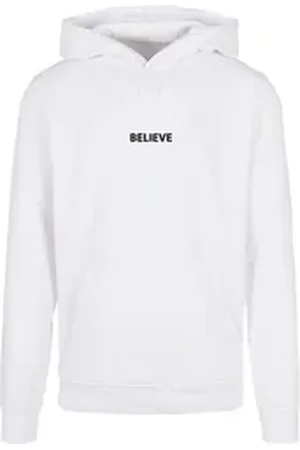 Merchcode Kapuzensweatshirt Herren Believe Front Basic Hoody (1-tlg) weiß XXL