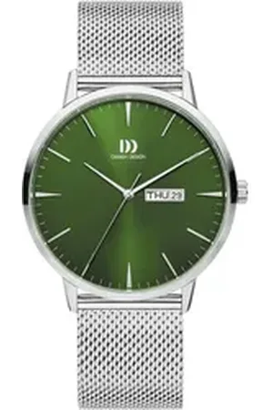 Danish Design Quarzuhr Herrenuhr IQ77Q1267 (3314636) Akilia Day/Date Green Mesh, (1-tlg)
