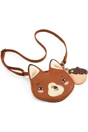 Djeco Schultertasche Handtasche Kinderhandtasche mit Geldbeutel in Tiermotiven