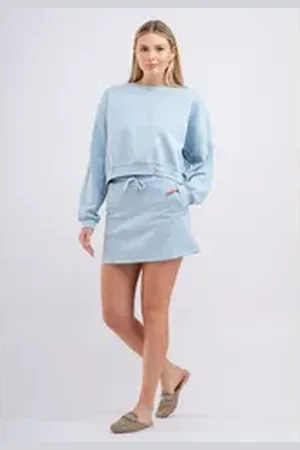 Tom Barron Freizeitanzug Women Sweatshirt And Skirt Set blau s