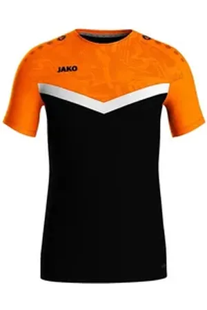 Jako T-Shirt Iconic T-Shirt Kids Kurzarm-Shirts Kinder Polyester orange|schwarz 140