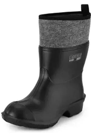 Ladeheid Herren federleichte EVA Thermo Gummistiefel gefüttert LA-804 Gummistiefel schwarz 40 EU