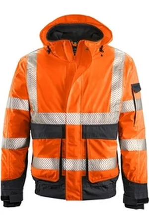 4Protect Warnschutz-Shirt Warn-Wetterschutz-Blouson Newark grau|orange 6XL