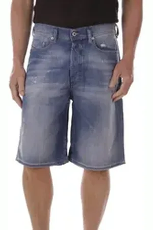 Diesel Jeansbermudas D-Jishort 084GQ Herren Jeans Bermuda Shorts blau