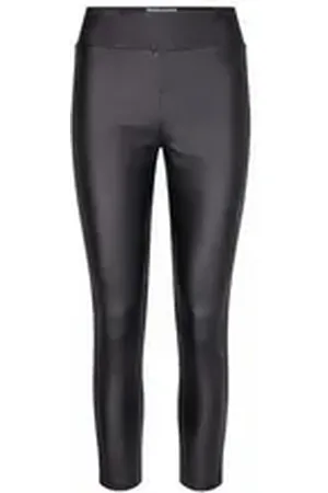 soyaconcept Lederhose Lederhose für Damen in schwarz schwarz regular fit (1-tlg) 44