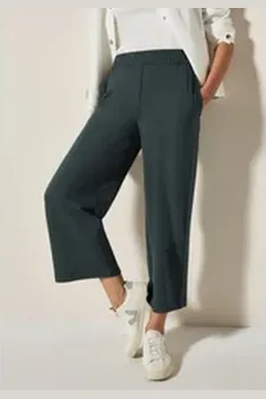 CECIL Culotte Style Neele, weicher Viskosemix mit Stretchanteil grün XL (44)