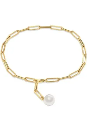 YAMOKO Armband Damen-Armband 585er Gelbgold Süßwasserperle gelb|goldfarben