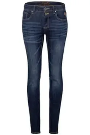 hangOwear Trachtenjeans Trachtenjeans Damen - WANDA - dunkelblau blau 32