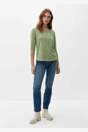 QS by s.Oliver 5-Pocket-Jeans Jeans Karolin / Regular Fit / Mid Rise / Straight Leg blau 32/32