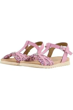 TOM TAILOR Sandalen mit Knöchelriemen und Animal-Print Sandale (1-tlg) rosa 38 EU