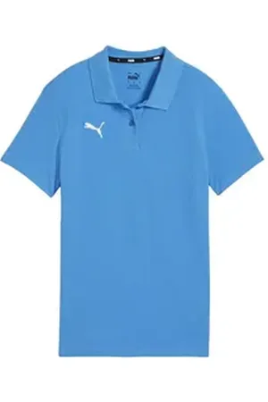 PUMA Poloshirt teamGOAL Casuals Poloshirt Damen Polos Damen Baumwolle blau L