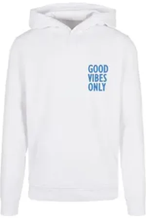 Merchcode Kapuzensweatshirt Herren Good Vibes Only Basic Hoody (1-tlg) weiß XXL