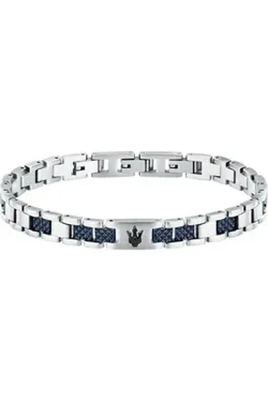 Maserati Edelstahlarmband Herren-Armband Edelstahl silberfarben