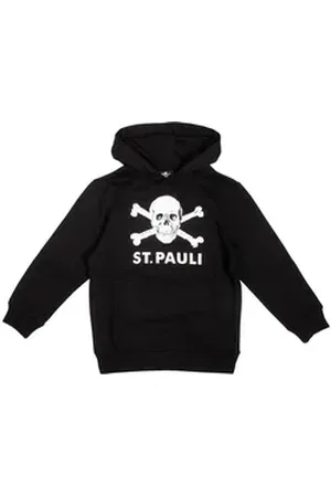 FC St. Pauli Kapuzenpullover Kinder Hoodie Totenkopf Groß (Schwarz) 100% Baumwolle schwarz 128