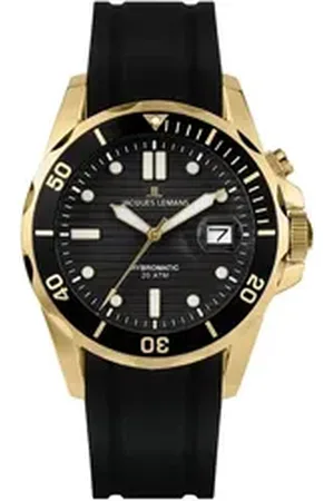 Jacques Lemans Automatikuhr Hybromatic Schwarz/Goldfarben schwarz