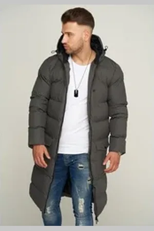 Soul Star Parka S2KANSK mit Kapuze warme Winterjacke Wintermantel Steppjacke Pufferjacke grau L