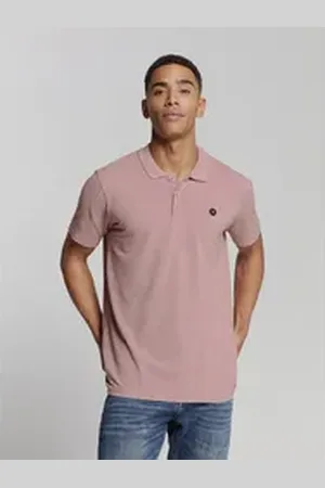 No Excess Poloshirt Poloshirt Polo Melange lila L
