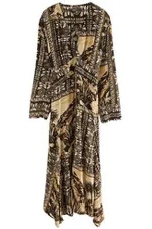 Next Midikleid Asymmetrisches Midikleid zum Binden (1-tlg) braun 88 (GB: 16 Tall)
