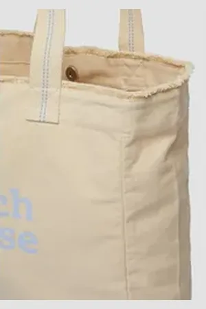 QS by s.Oliver Tragetasche Shopper aus Canvas mit Artwork beige