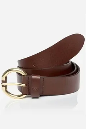 TOM TAILOR Ledergürtel TTJADE 3 cm breiter Damengürtel, modisch vielseitig, ausgefallene Schließe braun 95