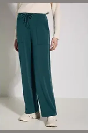 CECIL Culotte High Waist grün M