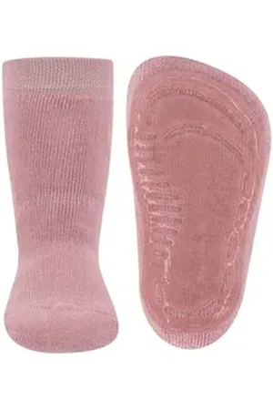 Ewers ABS-Socken Stoppersocken Uni blau|rosa 18-19