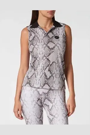 Philipp Plein Poloshirt Python grau S