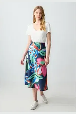 Jimmy Key Minirock Regular Fit Hoge Taille Geweven Veelkleurige Rok bunt S