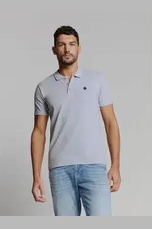 No Excess Poloshirt Poloshirt Polo Melange blau XXL