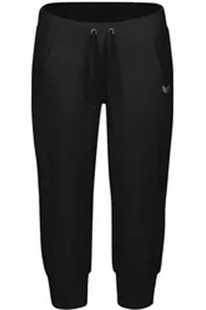 Erima 3/4-Hose Damen 3/4 Sweathose mit Bündchen schwarz 36