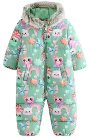 Next Schneeoverall Wasserabweisende Schneeanzug mit Print (1-tlg) grün 80-86 (12-18 Mon.)
