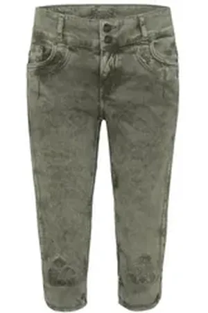 hangOwear Trachtenjeans Trachtenjeans Damen - HENDRINA KB - army green 34