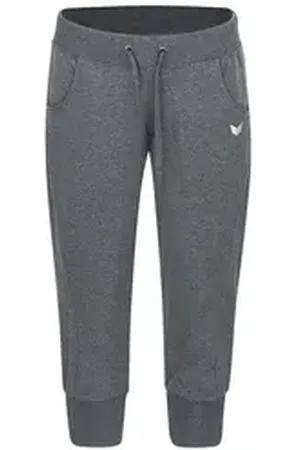 Erima 3/4-Hose Damen 3/4 Sweathose mit Bündchen grau 36