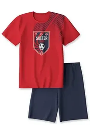 Calida Pyjama Kids Soccer Kinder (2 tlg) rot 164/170
