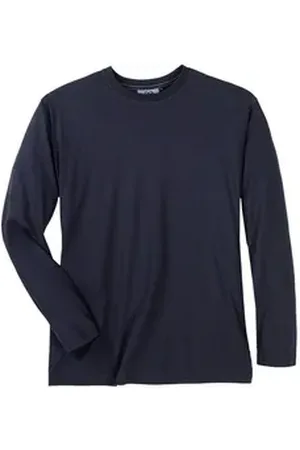 Ahorn Langarmshirt Basic Longsleeve XXL dunkelblau blau 9XL