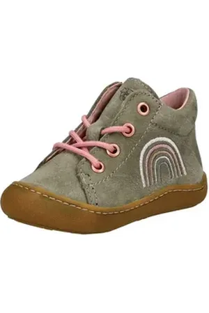 Pepino Halbschuhe Leder Lauflernschuh grau|rosa 25 EU