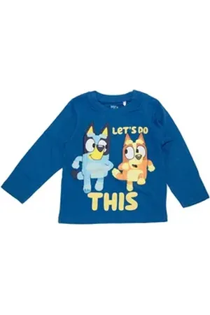Bluey Langarmshirt und Bingo für Jungen blau 110