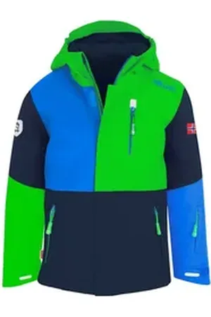 TROLLKIDS Skijacke Hallingdal Wasserdicht, Winddicht grün 104