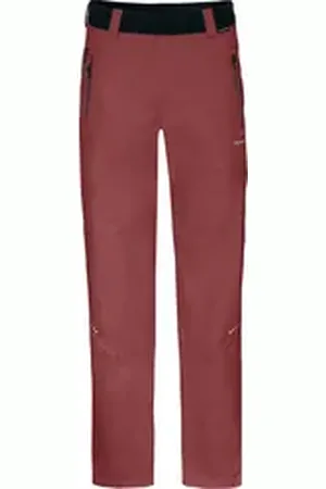Bergson Regenhose VERDAL Thermo Damen (Über) Regenhose, recycelt, leicht wattiert, 20000 mm Wassersä braun|rot normal | 38