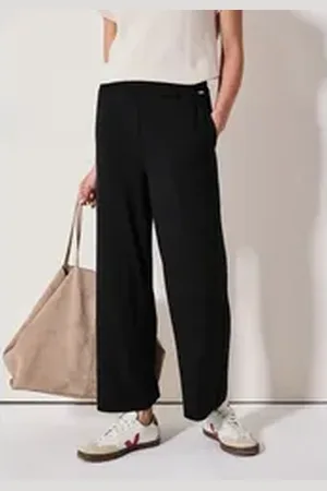 CECIL Culotte Style Neele, weicher Viskosemix mit Stretchanteil schwarz L (42)
