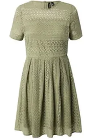 VERO MODA Midikleid HONEY (1-tlg) Spitze grün XS