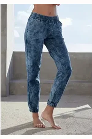 H.I.S H.I.S Jogger Pants in Jeansoptik, Loungeanzug blau 40/42