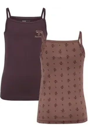 Hummel Tanktop Hmlcarolina Strap Top 2-Pack lila 110/116 - ca. 5-6 Jahre