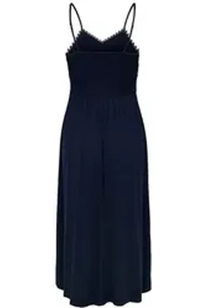 ONLY Midikleid HONEY (1-tlg) Spitze blau S