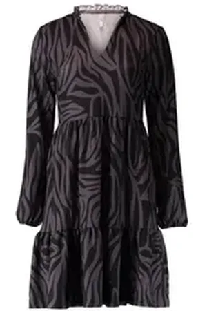 Hailys Spitzenkleid Alba (1-tlg) Rüschen schwarz S