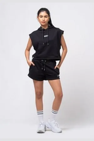 Tom Barron Freizeitanzug WOMEN REGULAR FIT SWEATSHIRT AND SHORTS SETS schwarz L